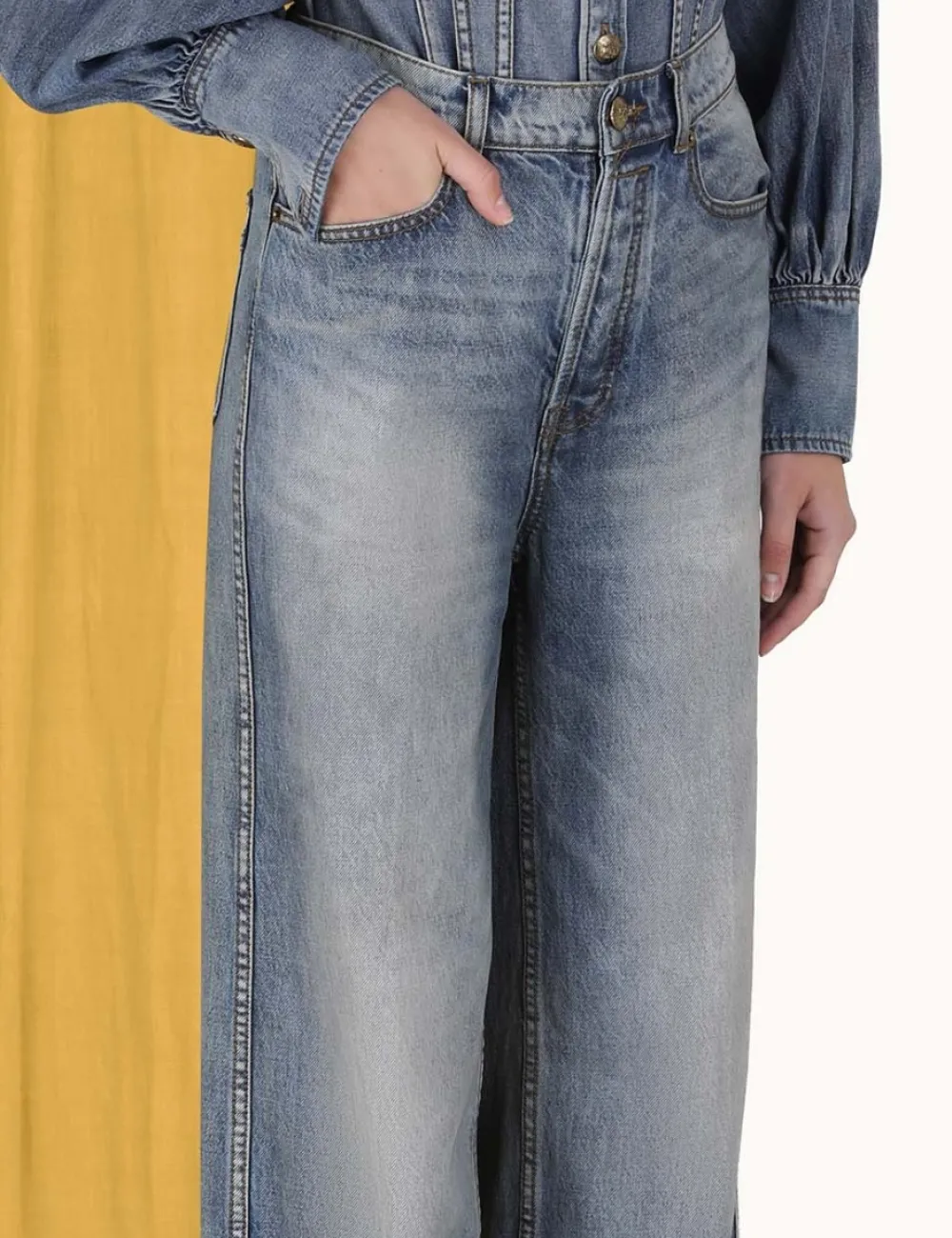 ZIMMERMANN Luminosity Wide Straight Jean-Women Denim