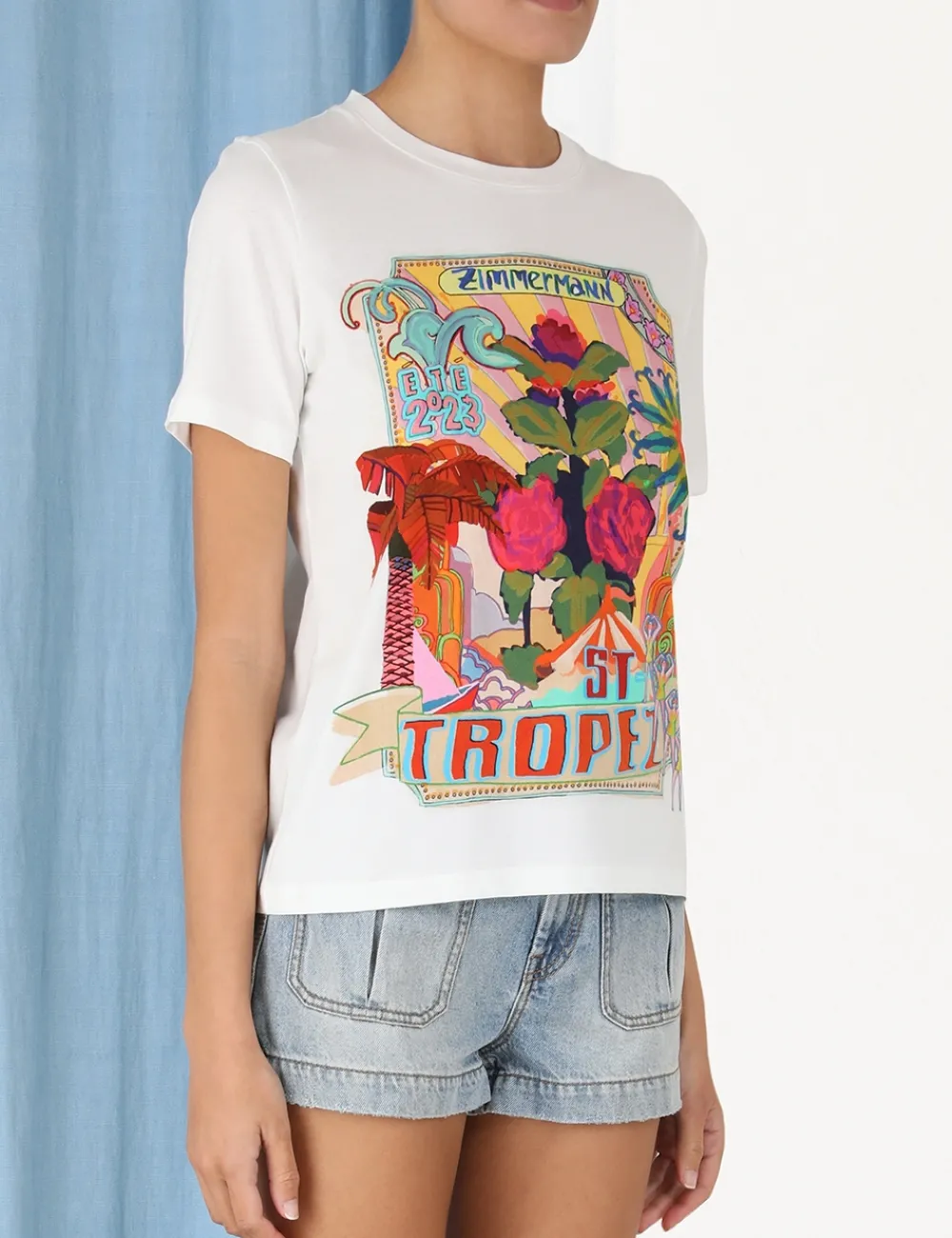 ZIMMERMANN St Tropez Tee-Women Clothing