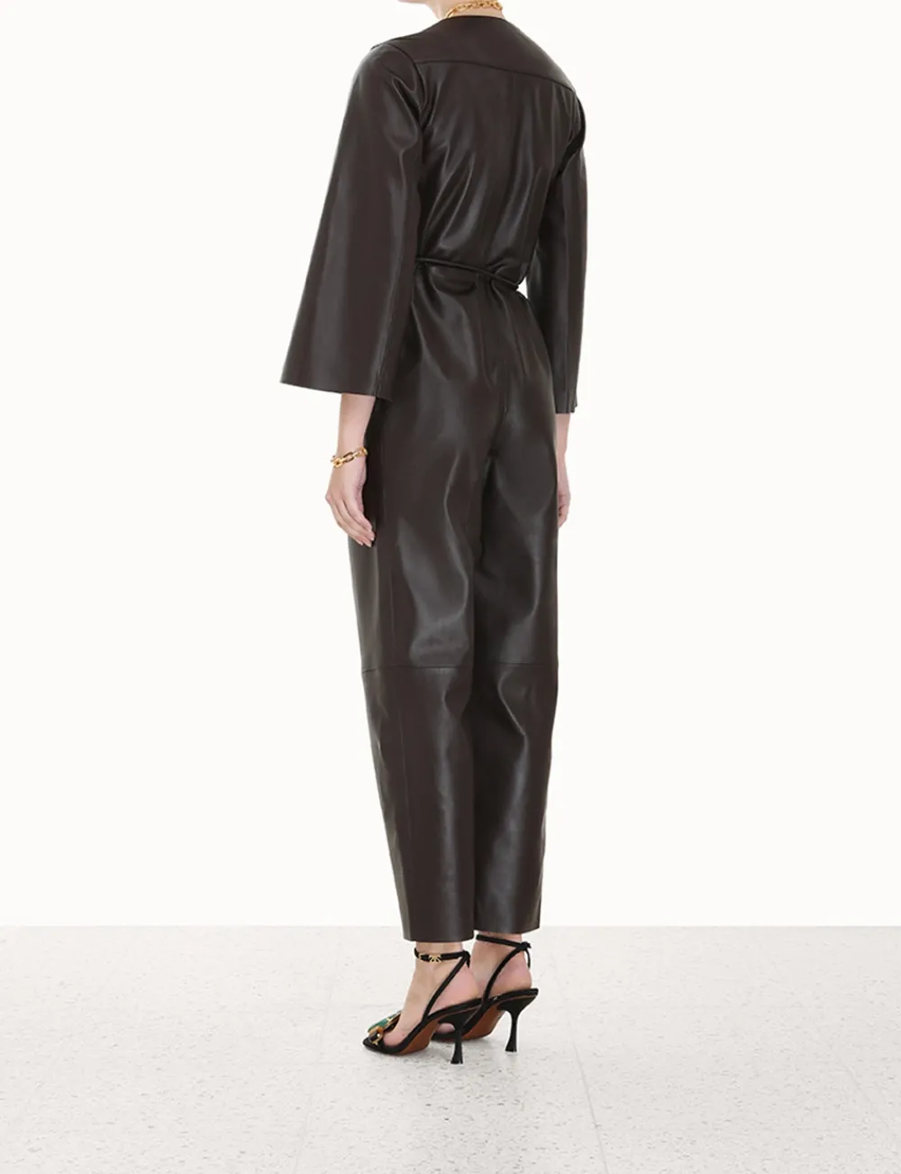 ZIMMERMANN Luminosity Leather Jumpsuit-Women Jumpsuits & Playsuits