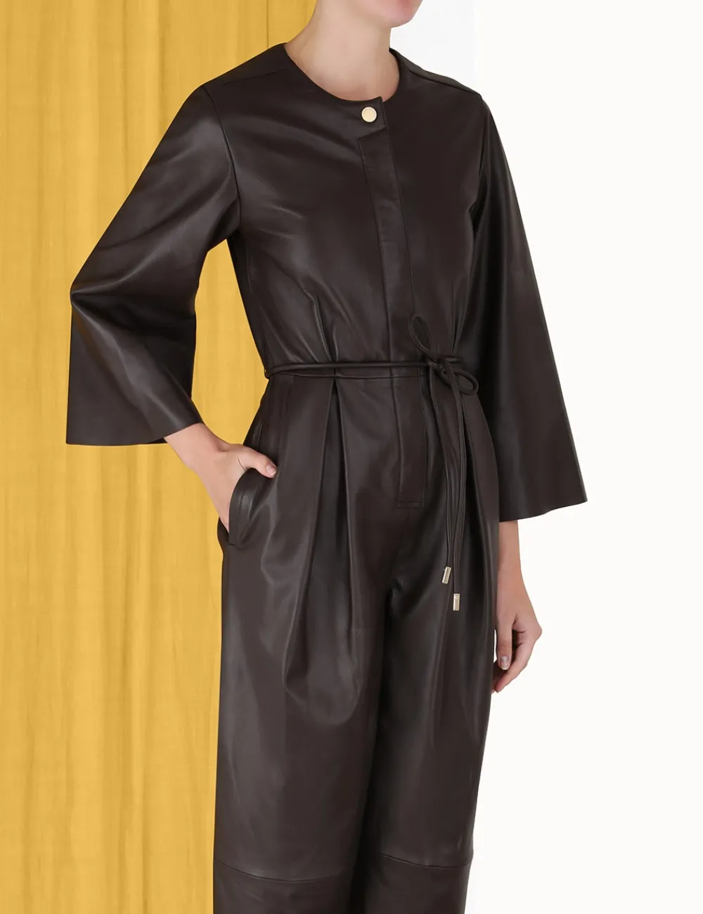 ZIMMERMANN Luminosity Leather Jumpsuit-Women Jumpsuits & Playsuits