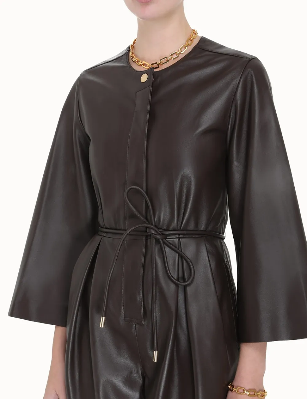 ZIMMERMANN Luminosity Leather Jumpsuit-Women Jumpsuits & Playsuits