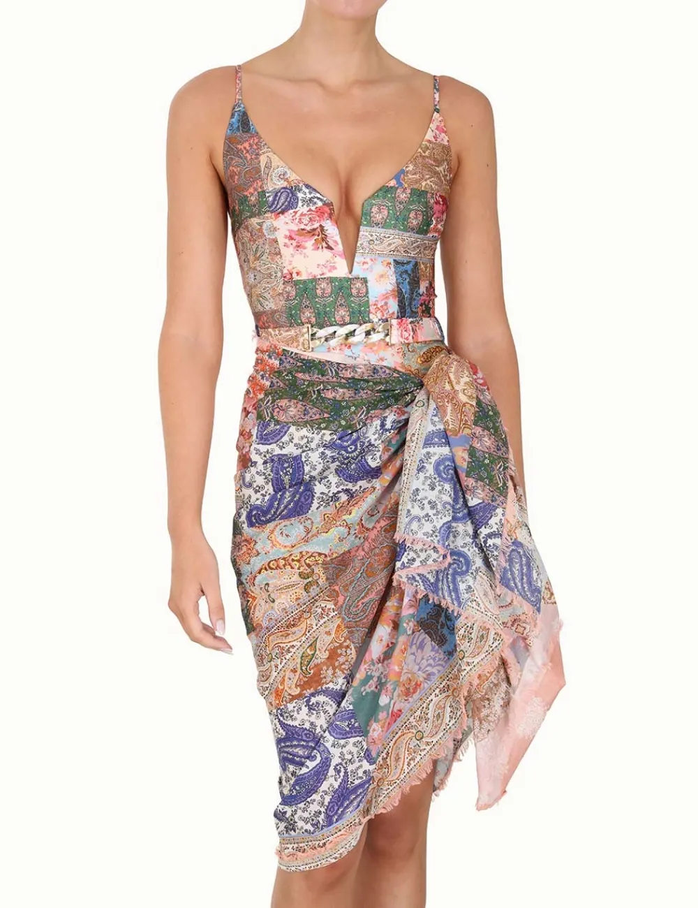 ZIMMERMANN Fringe Cotton Pareo-Women Towels & Pareos