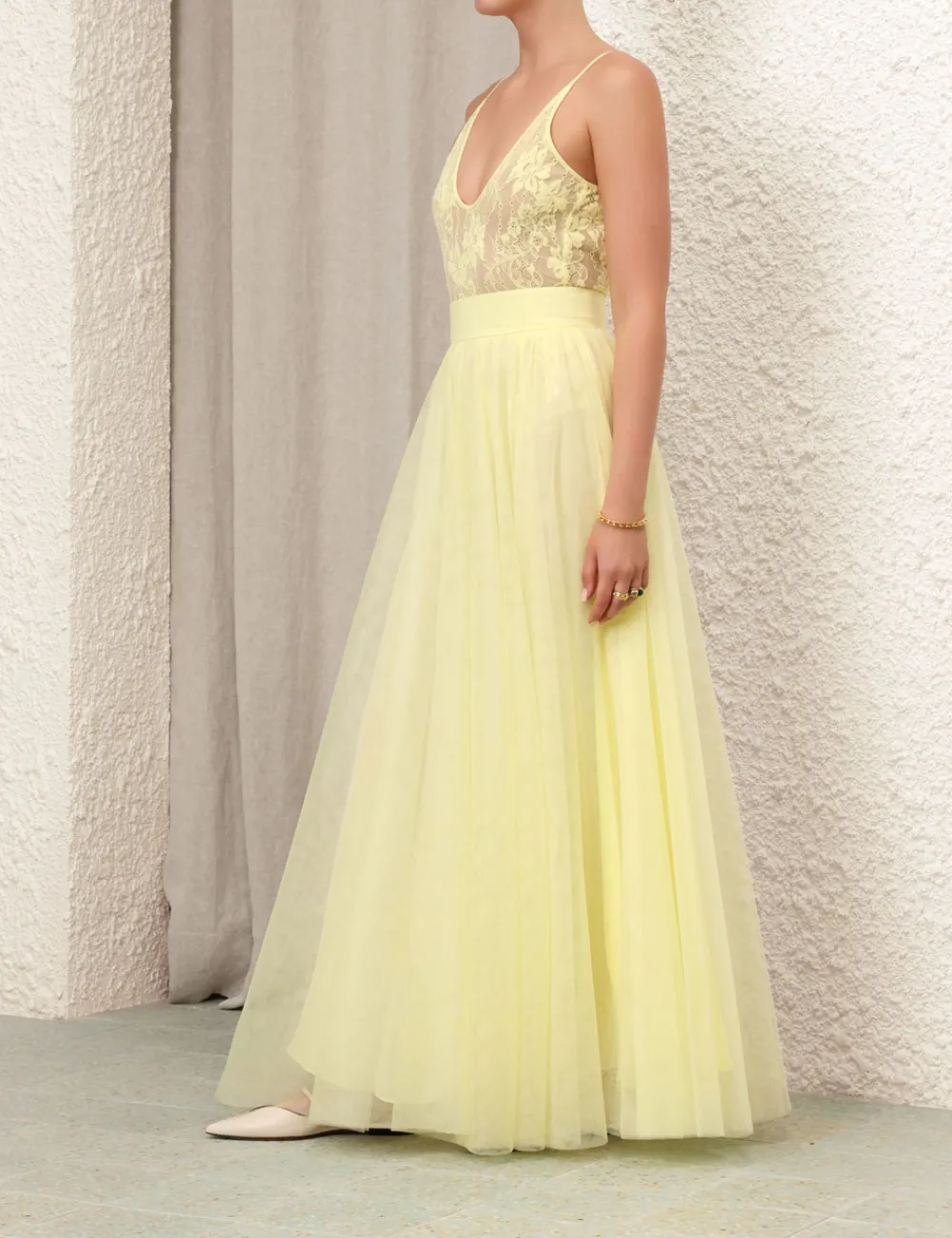 ZIMMERMANN Scoop Neck Bodysuit-Women Tops