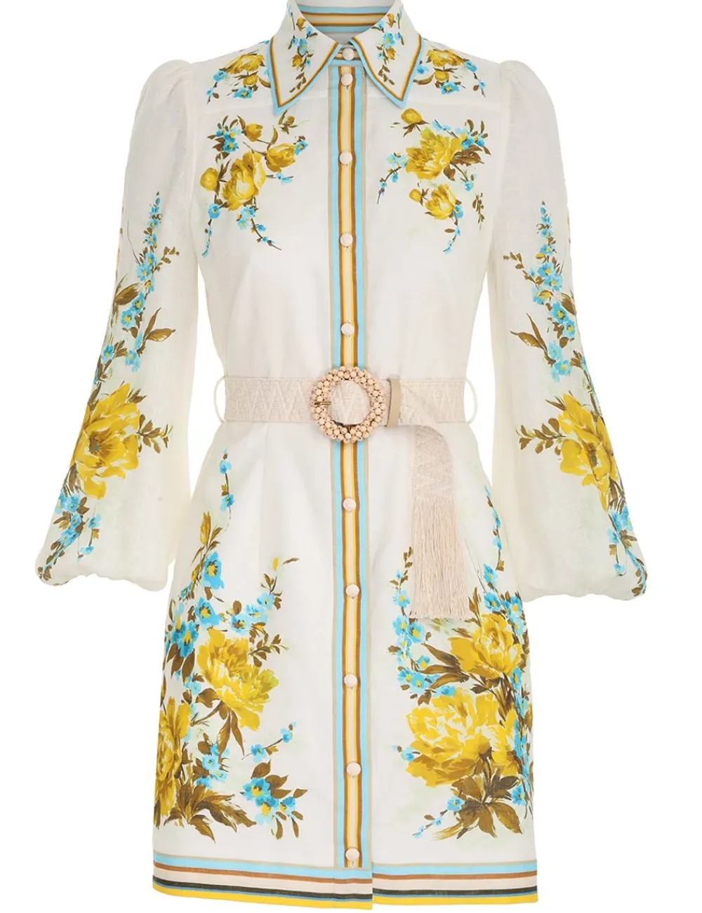ZIMMERMANN Halcyon Shirt Dress-Women Dresses & Coverups