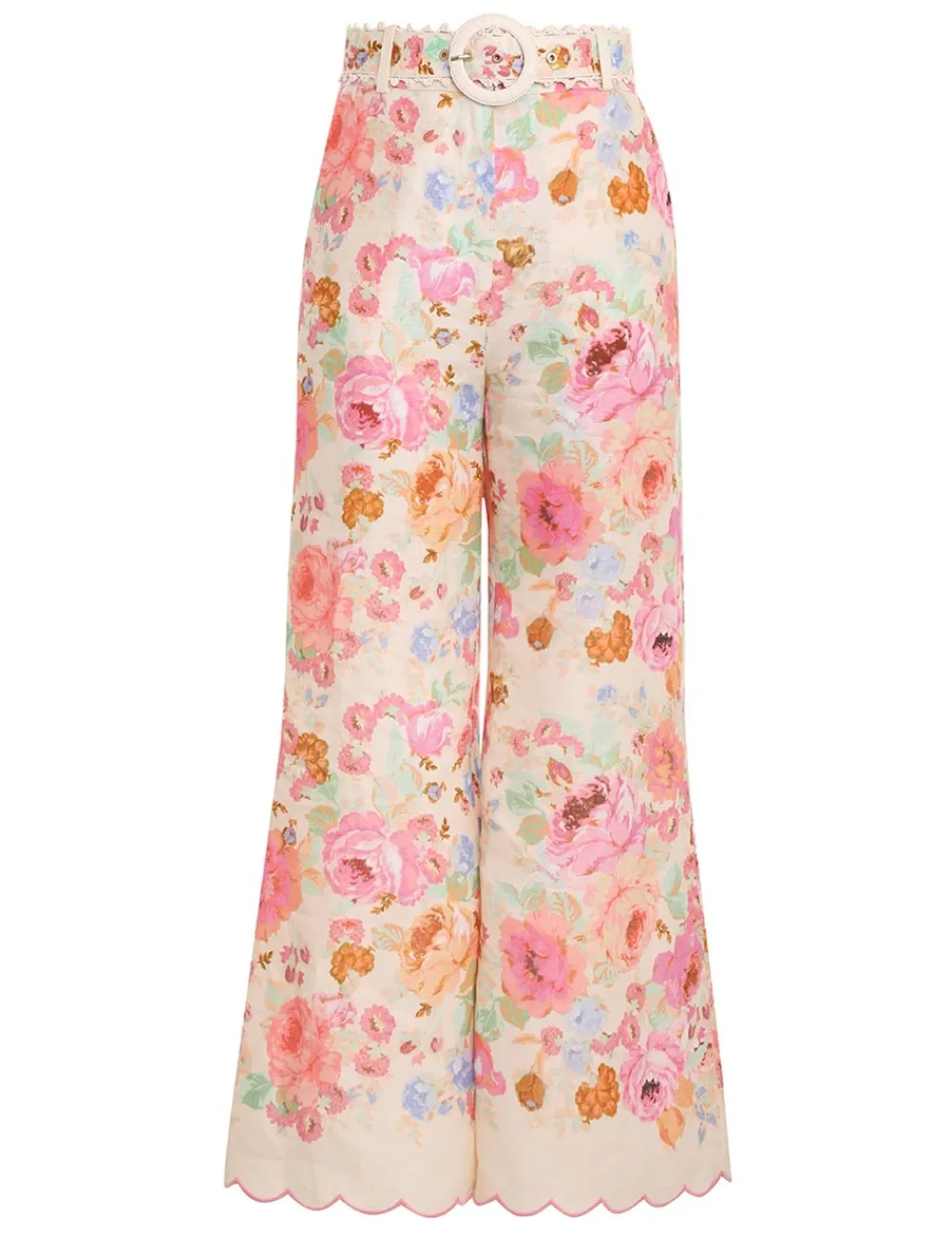 ZIMMERMANN Raie Crop Flare Pant-Women Shorts & Pants