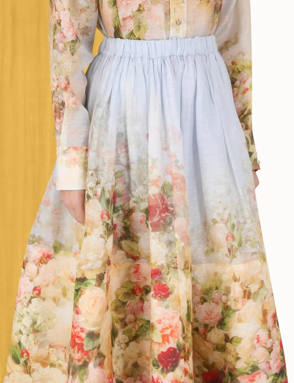 ZIMMERMANN Luminosity Midi Skirt-Women Luminosity