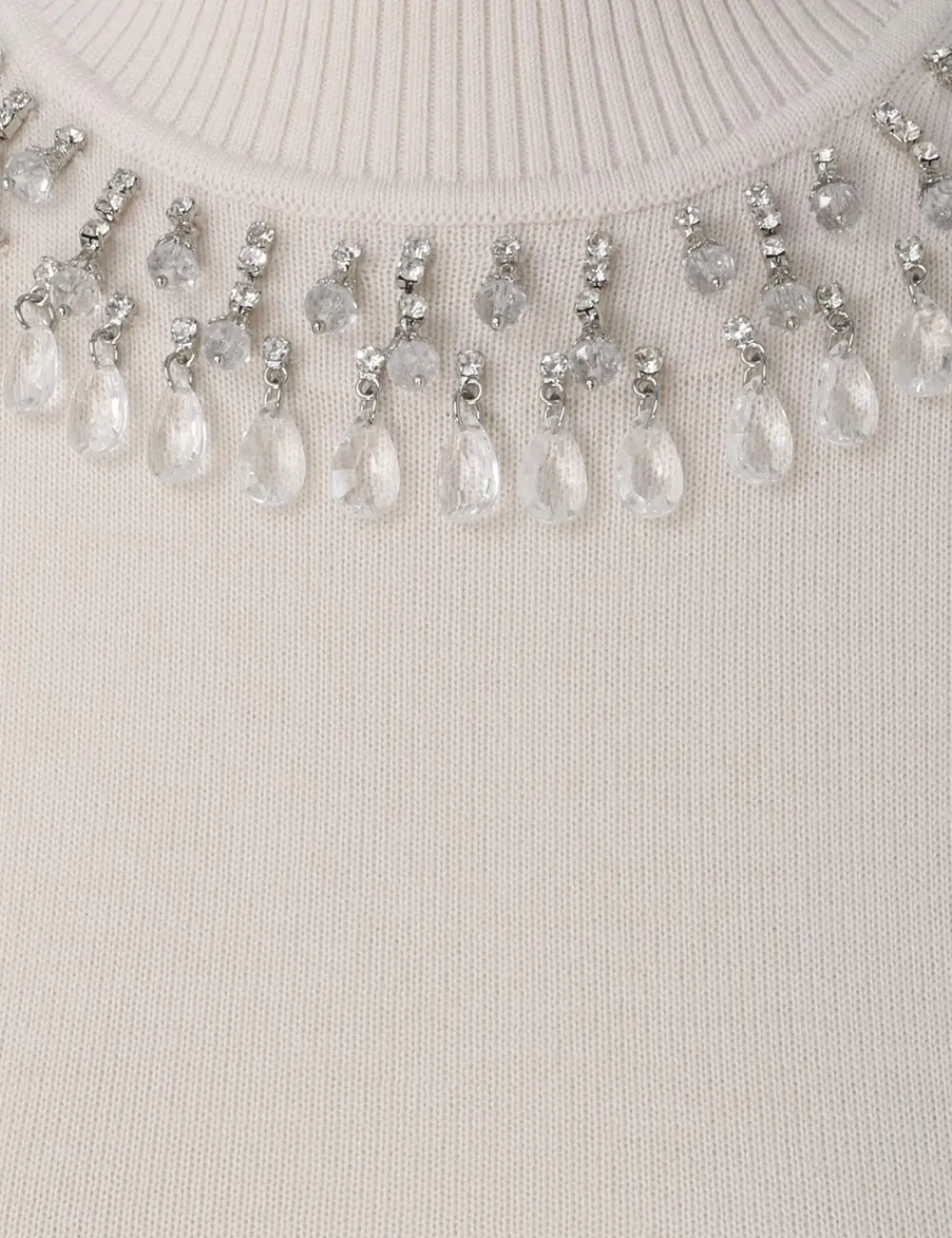 ZIMMERMANN Matchmaker High Neck Crop Top-Women Knitwear