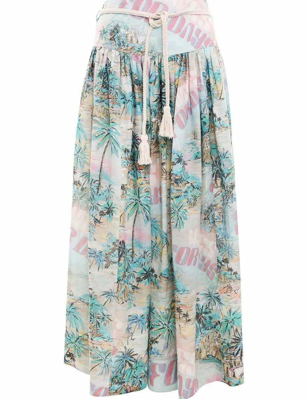 ZIMMERMANN Vacay Midi Skirt-Women Clothing