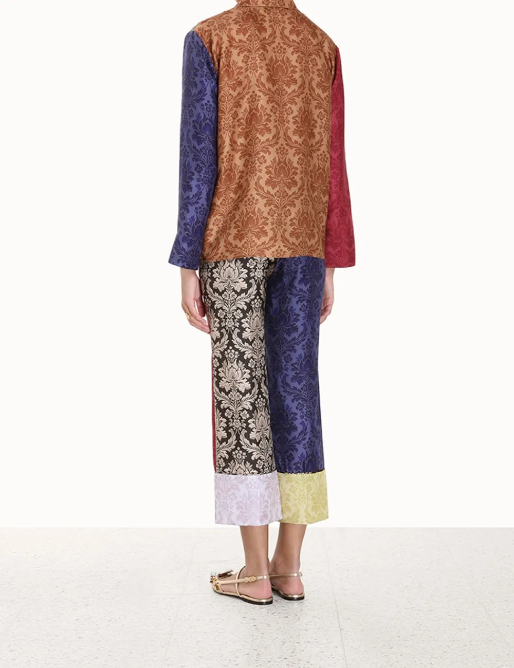 ZIMMERMANN Lyrical Spliced Flare Pant-Women Clothing