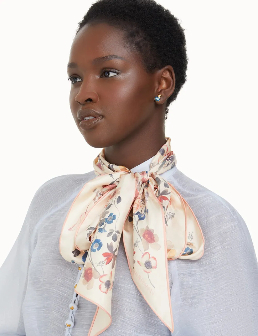ZIMMERMANN Silk Neck Scarf-Women Accessories