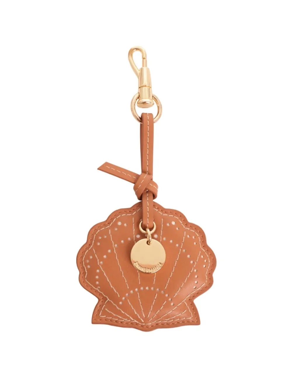 ZIMMERMANN Leather Shell Key Charm-Women Keychains