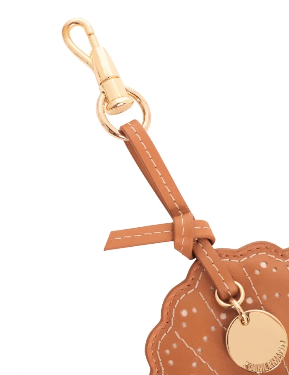 ZIMMERMANN Leather Shell Key Charm-Women Keychains