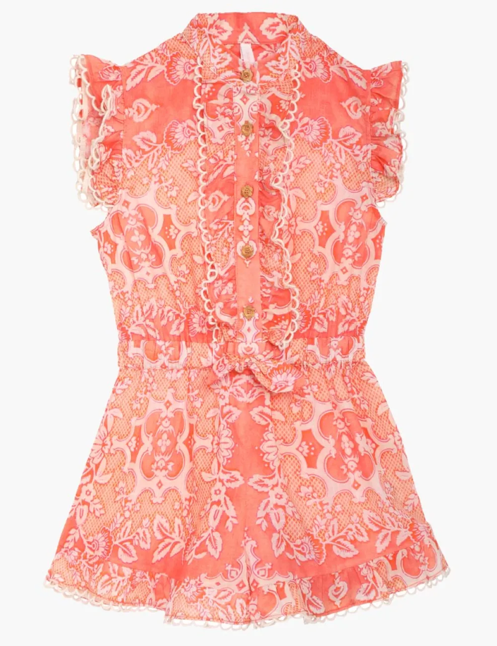 ZIMMERMANN Raie Frill Playsuit-Women Clothing