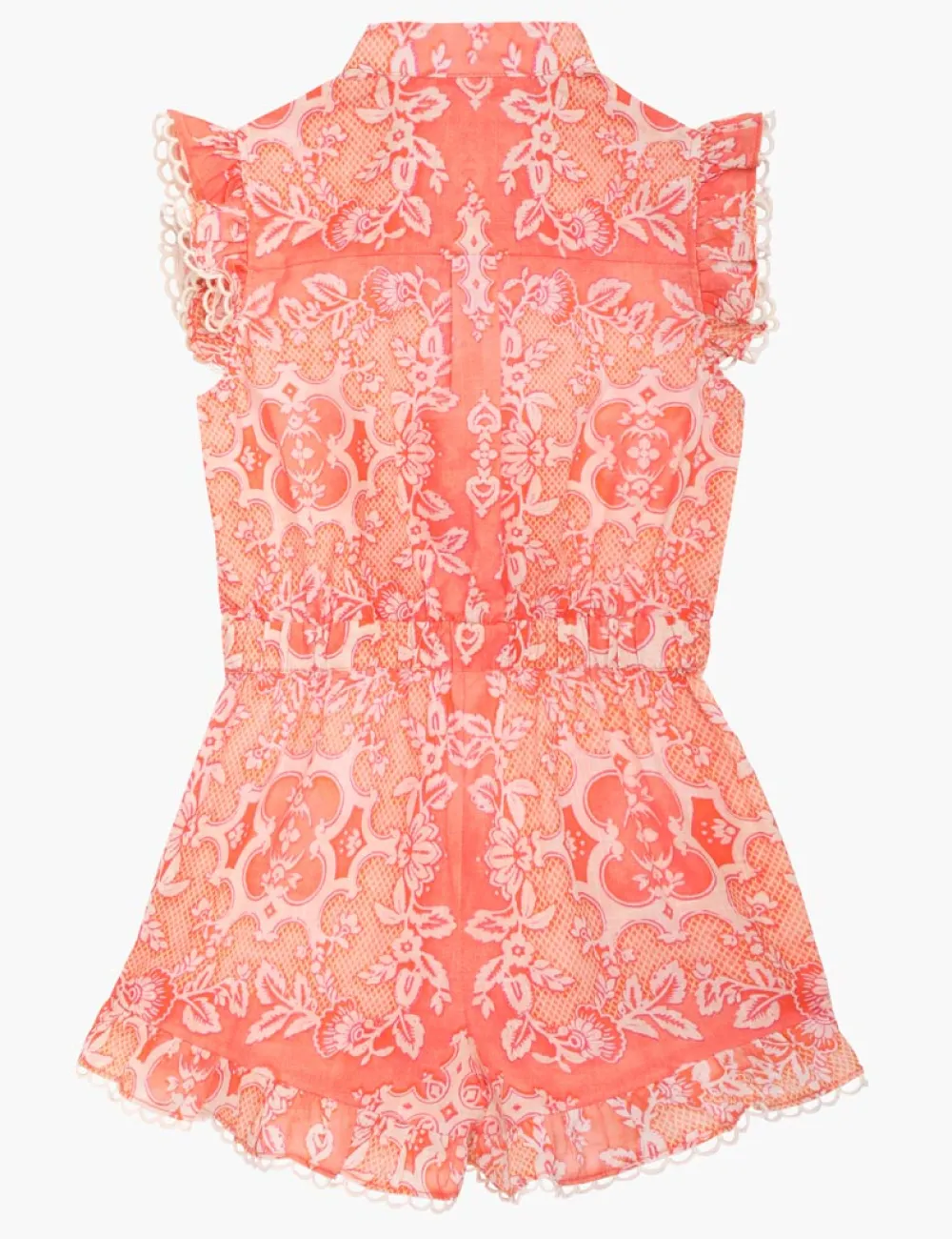 ZIMMERMANN Raie Frill Playsuit-Women Clothing
