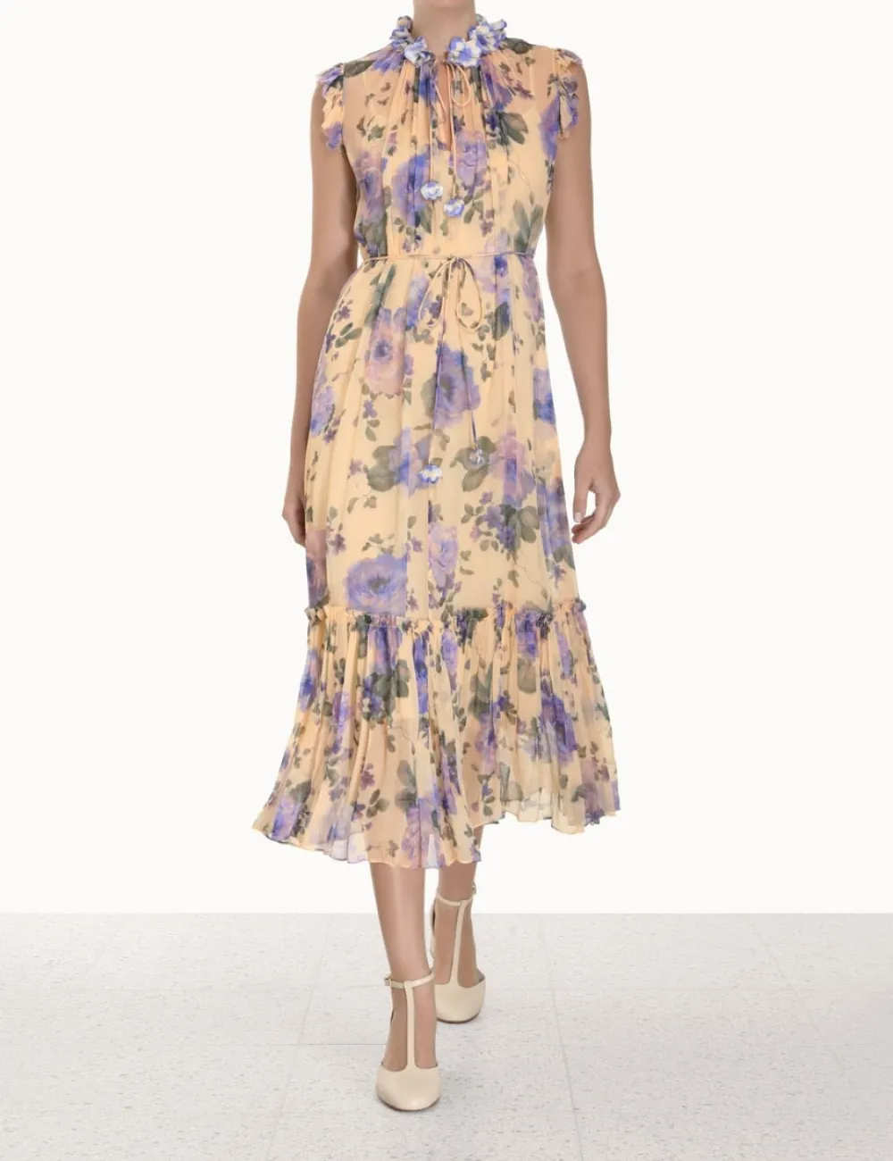 ZIMMERMANN Lyrical Flutter Dress-Women Clothing