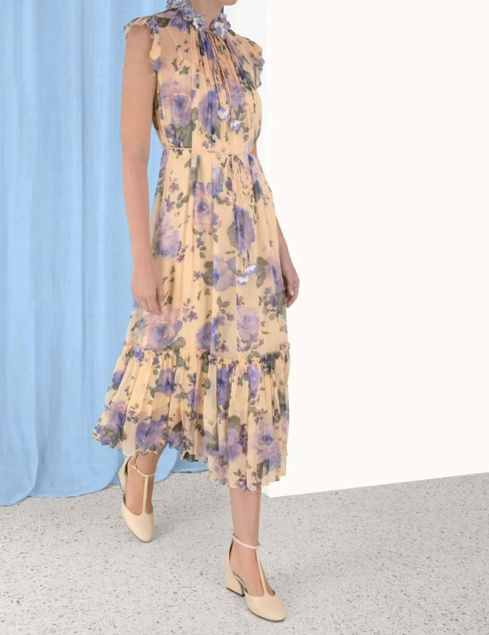 ZIMMERMANN Lyrical Flutter Dress-Women Clothing