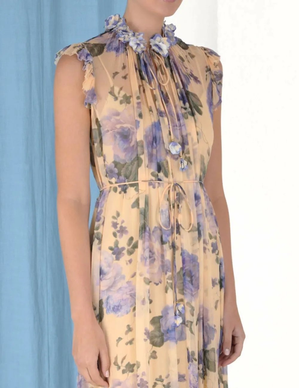 ZIMMERMANN Lyrical Flutter Dress-Women Clothing