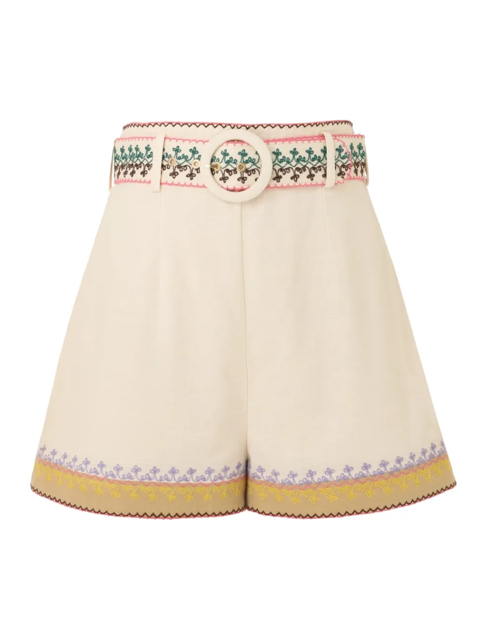 ZIMMERMANN August Embroidered Short-Women Shorts & Pants