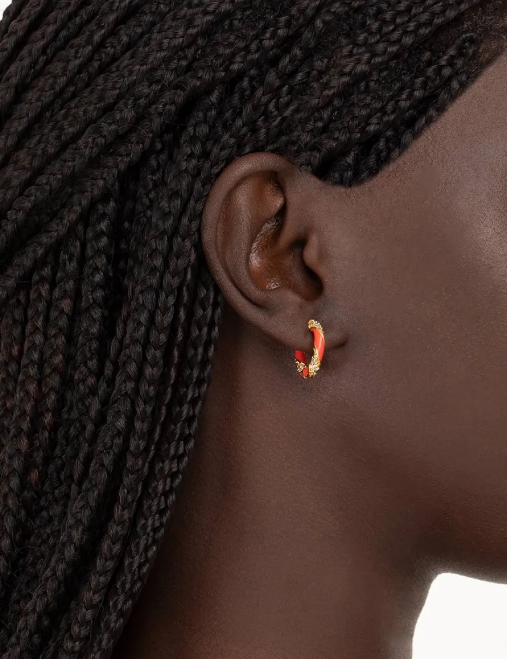 ZIMMERMANN Candy Stripe Pave Hoops-Women Accessories