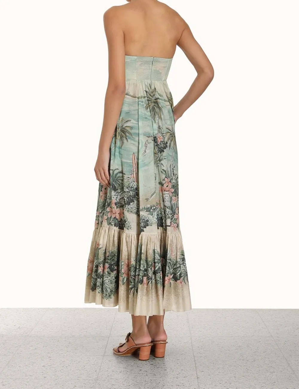 ZIMMERMANN Vacay Strapless Tie Dress-Women Dresses & Coverups
