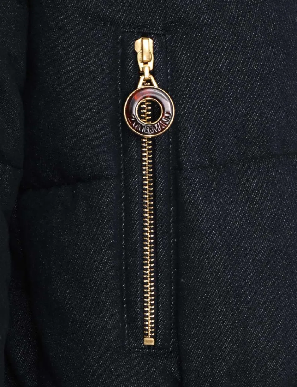 ZIMMERMANN Luminosity Denim Down Jacket-Women Denim