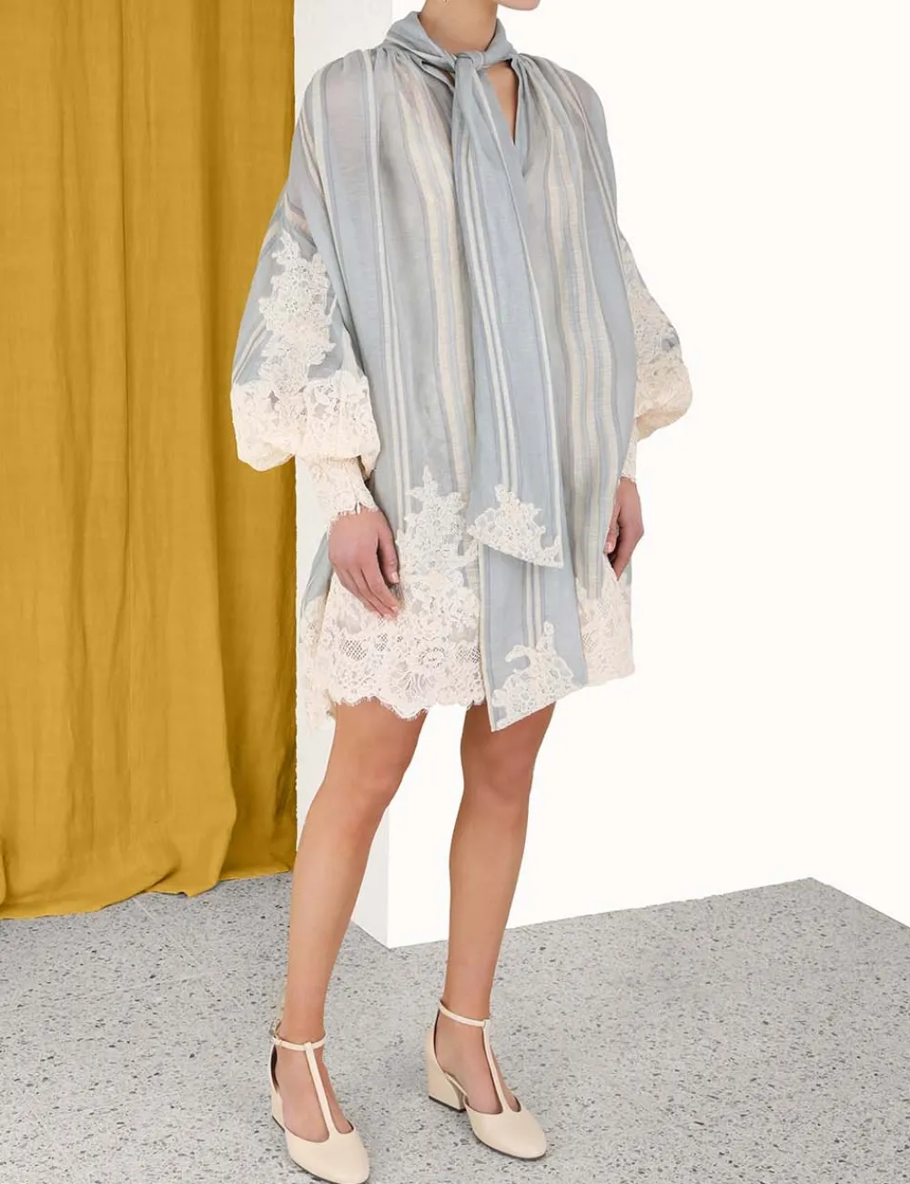 ZIMMERMANN Lyrical Lace Edge Tie Mini-Women Form & Light