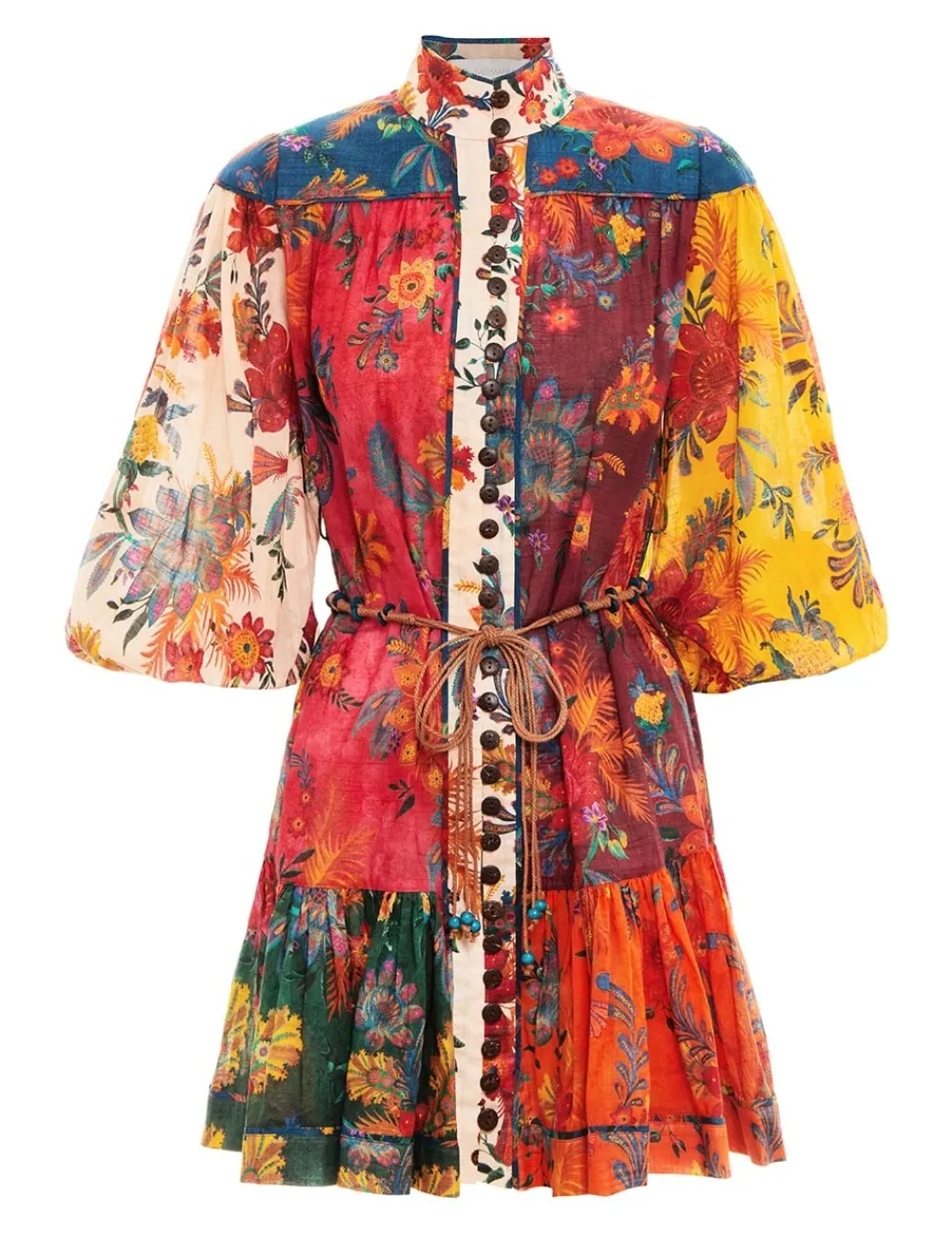 ZIMMERMANN Ginger Lantern Mini Dress-Women Clothing