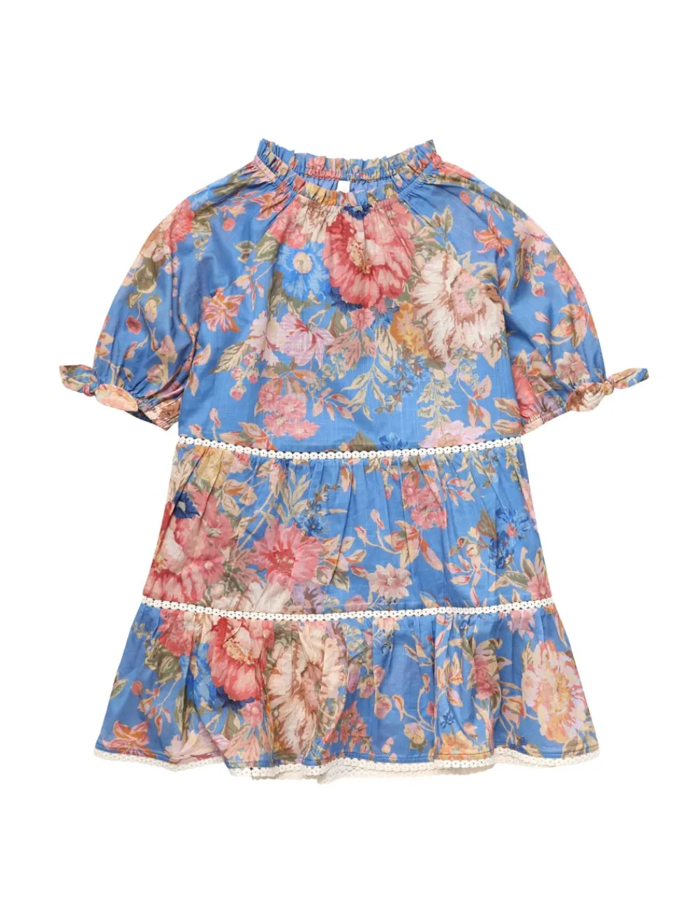 ZIMMERMANN August Puff Sleeve Mini Dress-Women Clothing