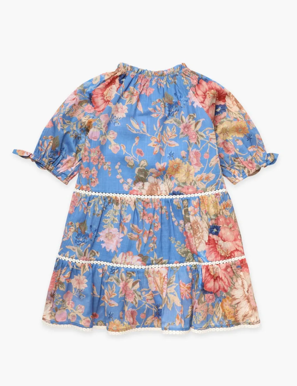 ZIMMERMANN August Puff Sleeve Mini Dress-Women Clothing