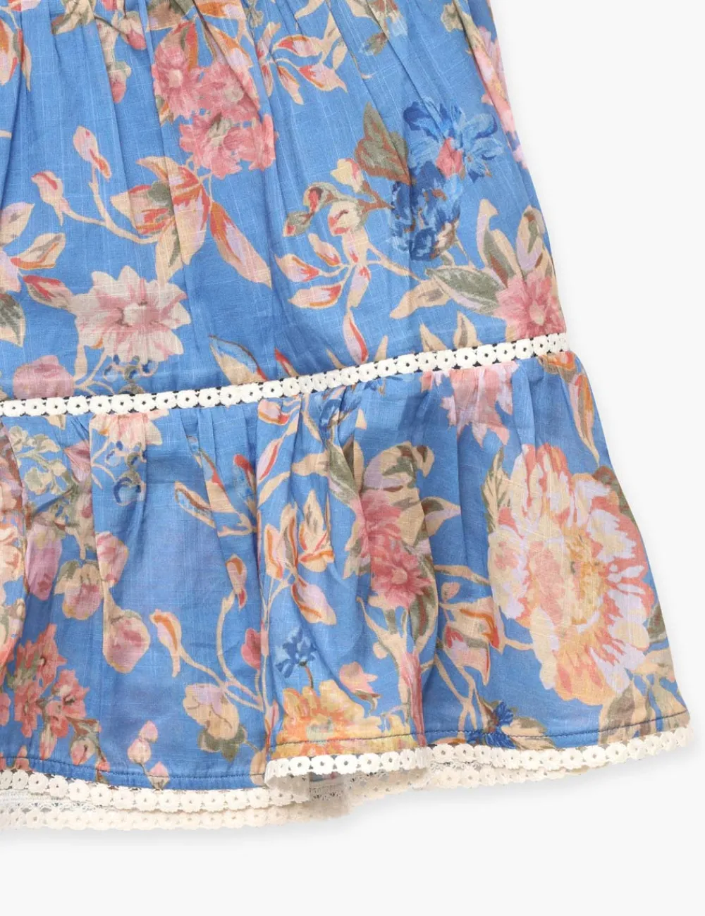 ZIMMERMANN August Puff Sleeve Mini Dress-Women Clothing