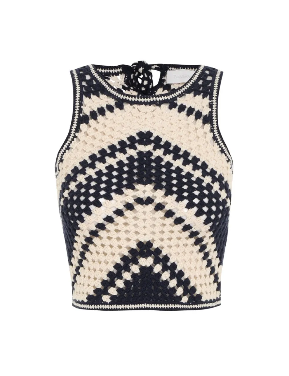 ZIMMERMANN Chintz Hand Crochet Tank-Women Tops