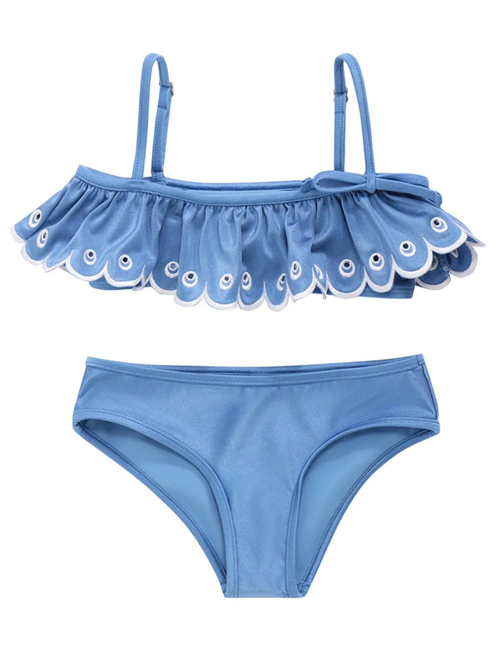 ZIMMERMANN Junie Embroidery Frill Bikini-Women Swimwear