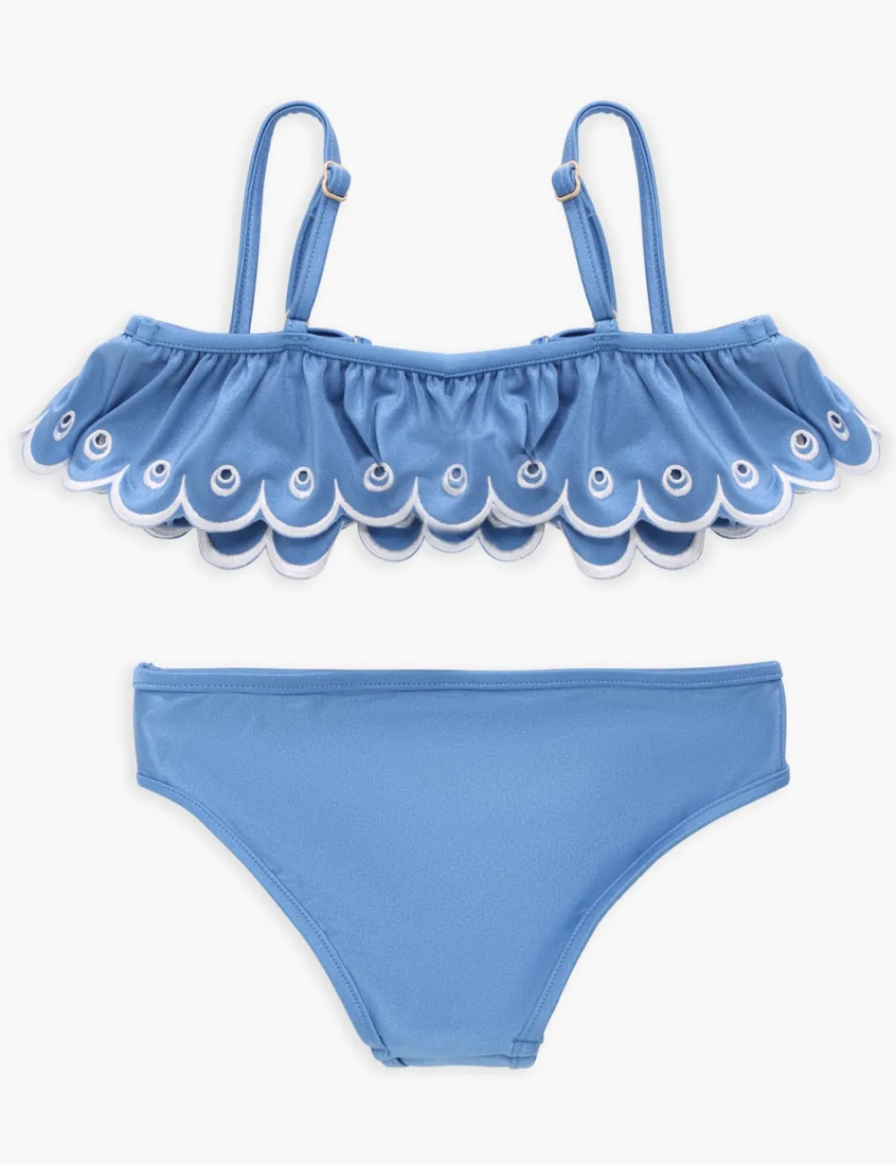 ZIMMERMANN Junie Embroidery Frill Bikini-Women Swimwear