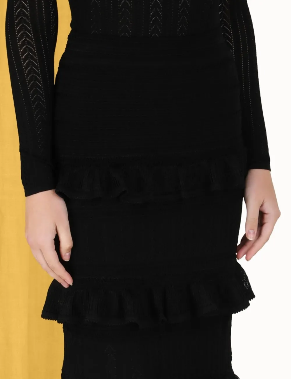 ZIMMERMANN Luminosity Ruffle Midi Skirt-Women Luminosity