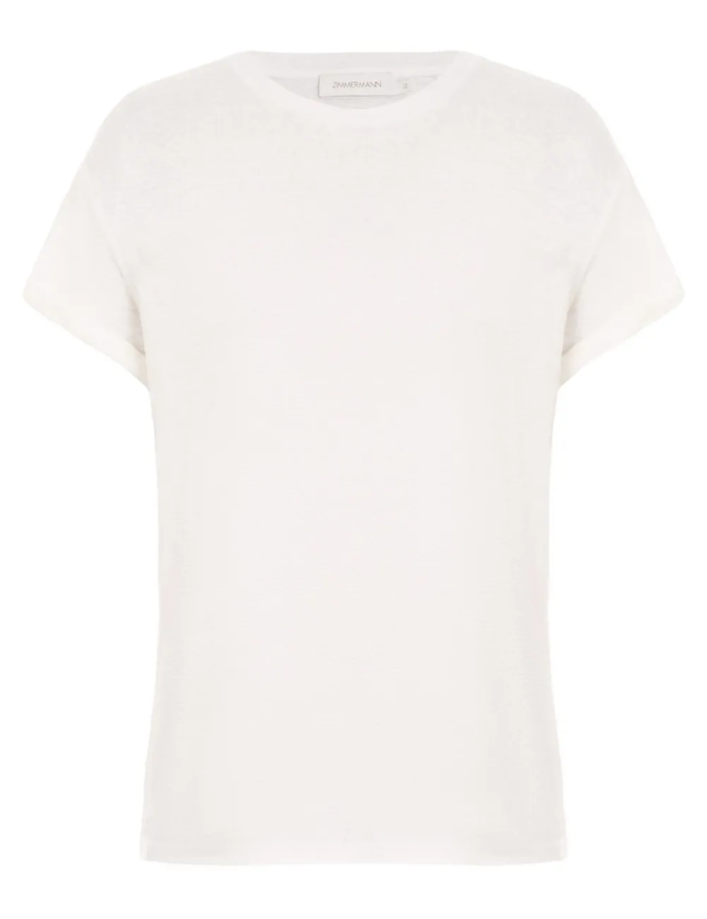 ZIMMERMANN Roll Sleeve Tee-Women Tops