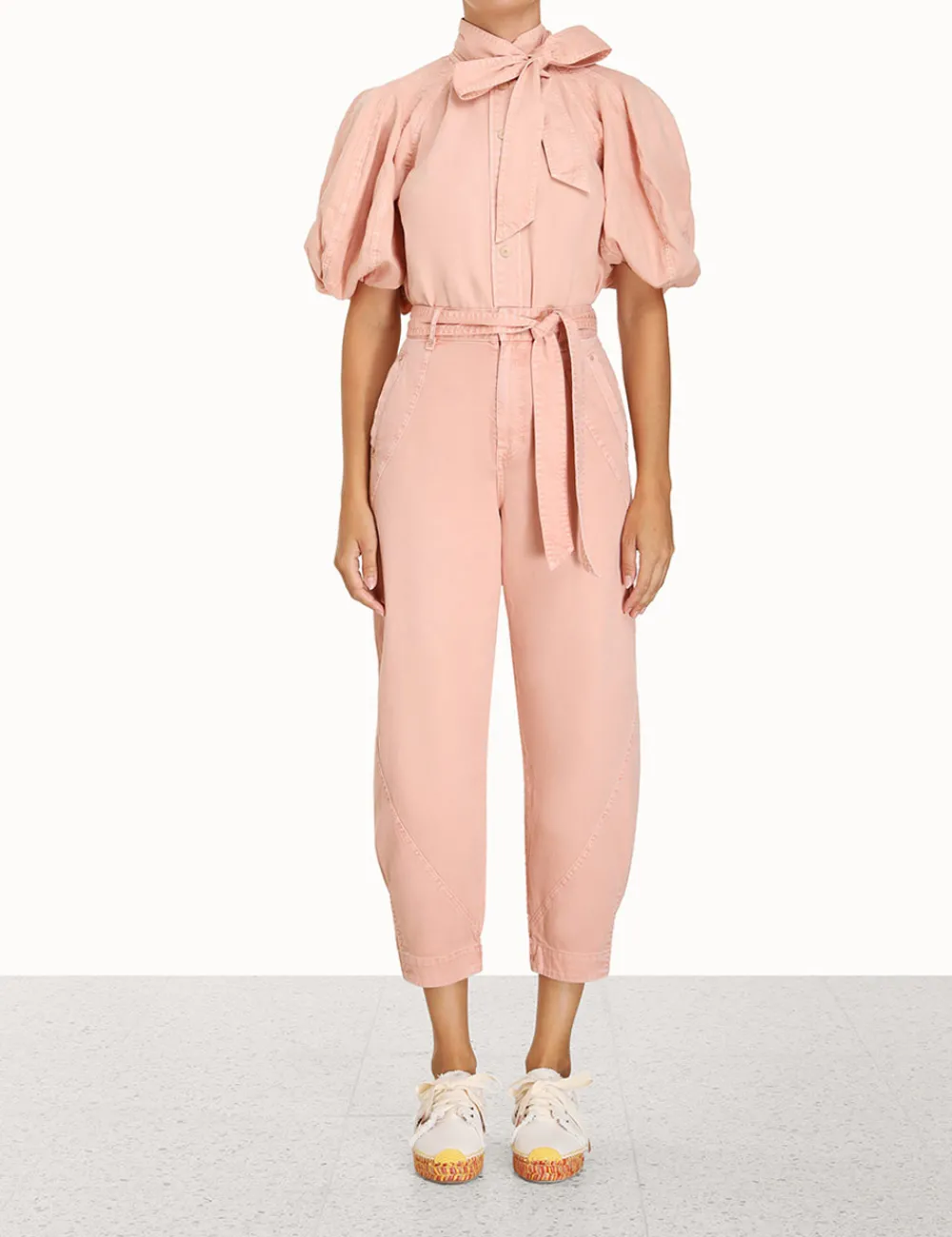 ZIMMERMANN Ginger Denim Barrel Pant-Women In Denim