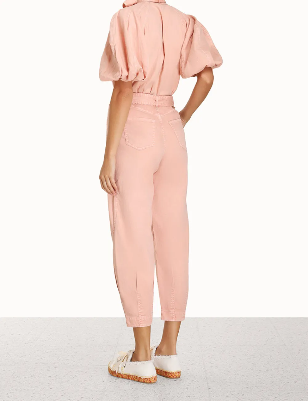 ZIMMERMANN Ginger Denim Barrel Pant-Women In Denim