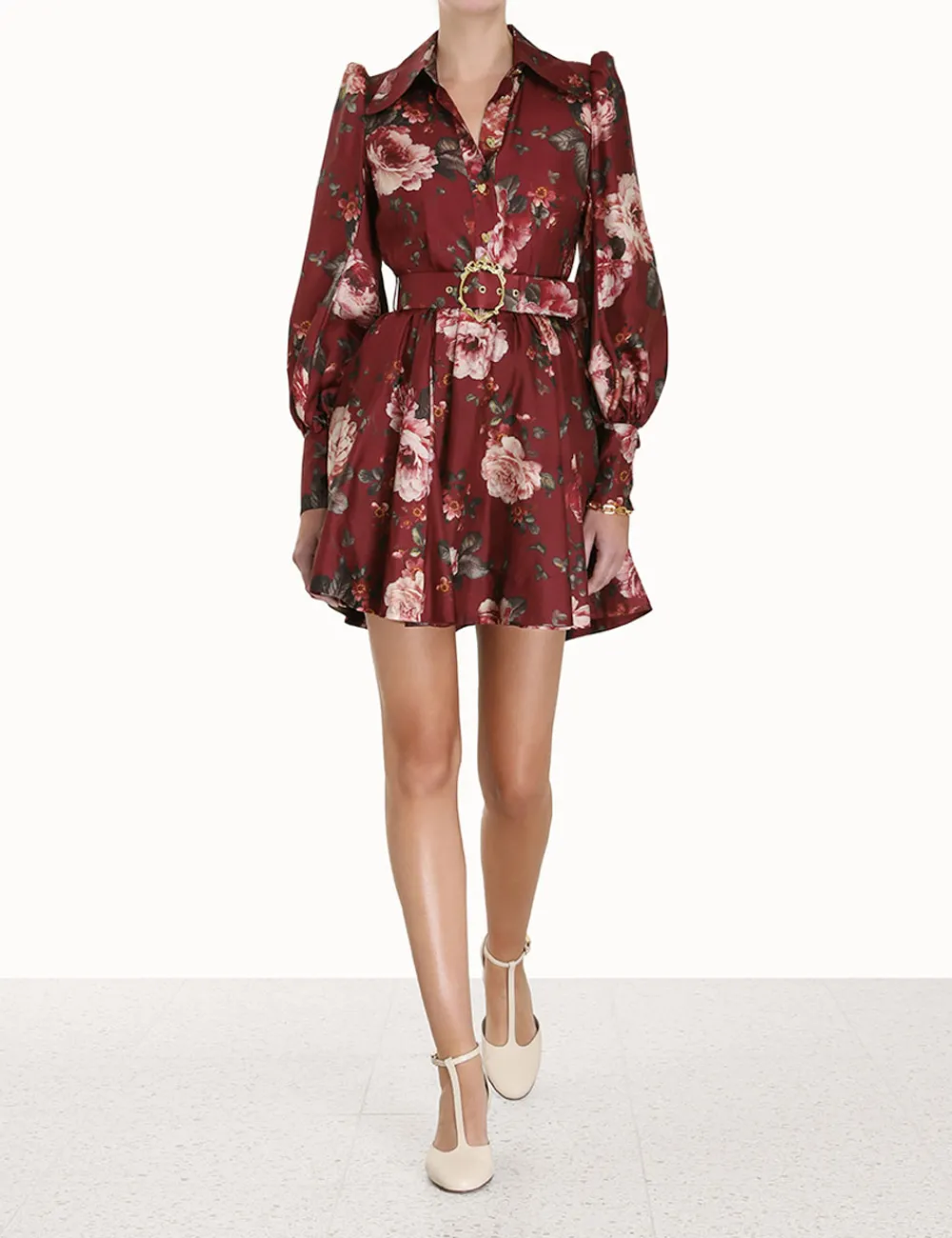 ZIMMERMANN Luminosity Shirt Dress-Women Clothing