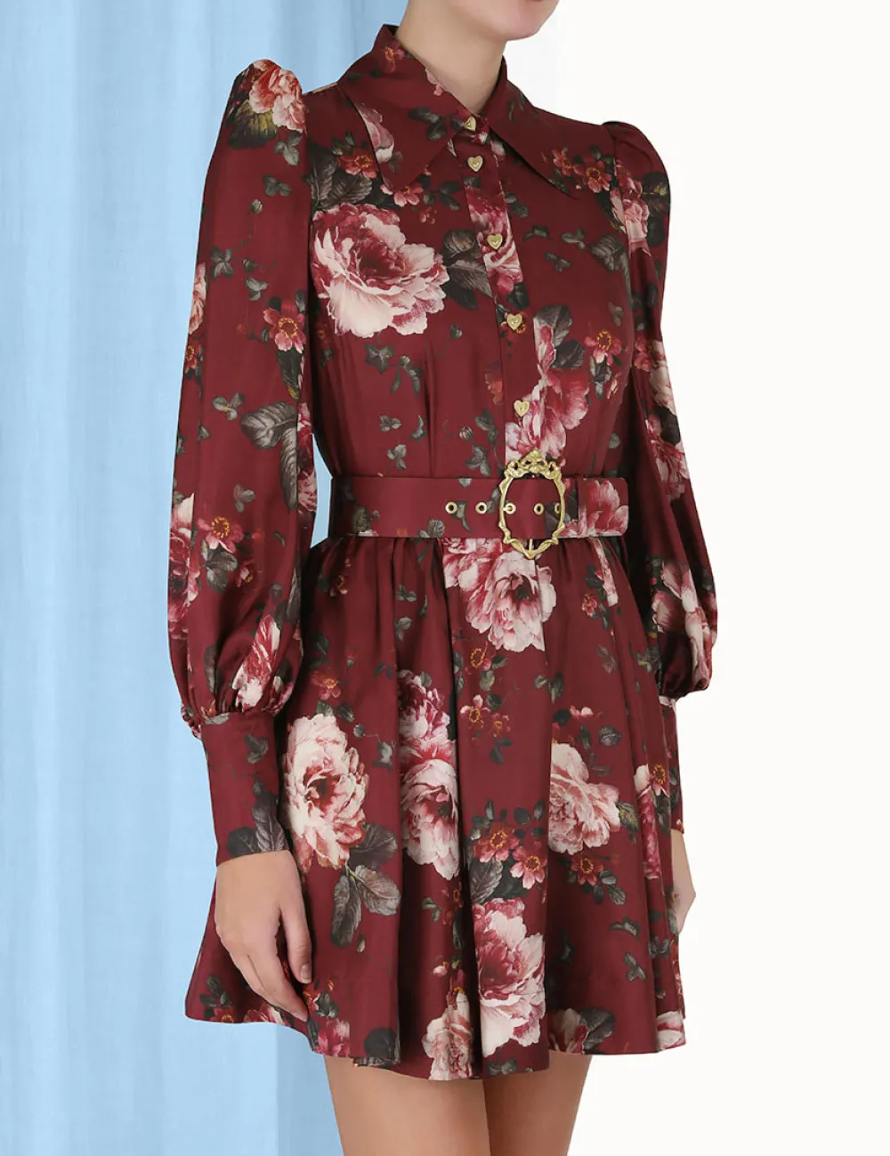 ZIMMERMANN Luminosity Shirt Dress-Women Clothing