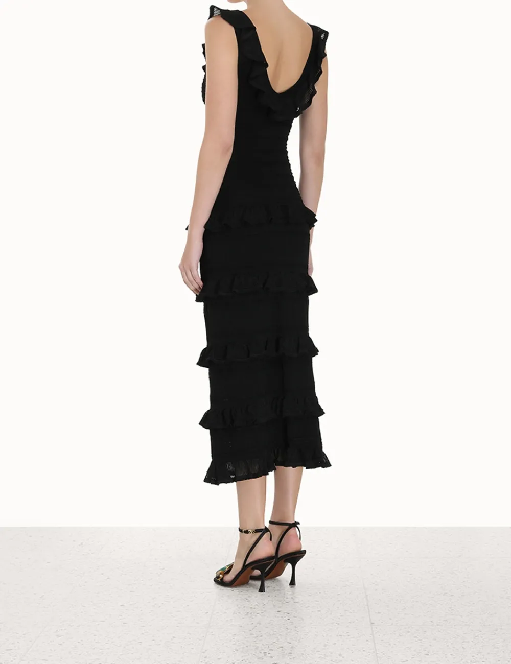 ZIMMERMANN Luminosity Ruffle Tank Dress-Women Dresses