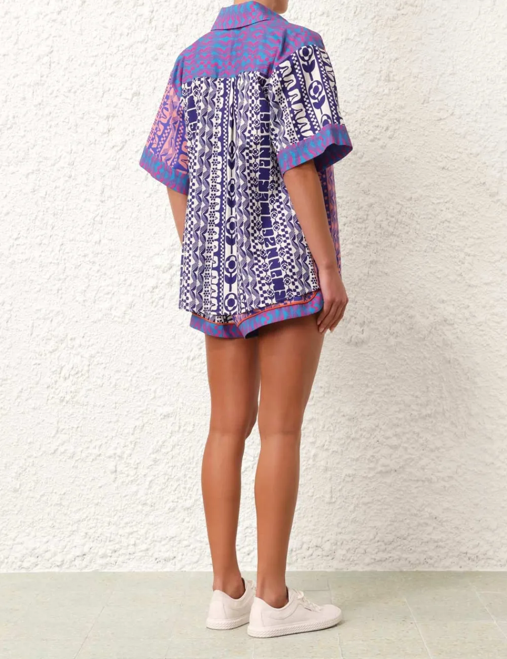 ZIMMERMANN Acadian Spliced Shirt-Women Clothing