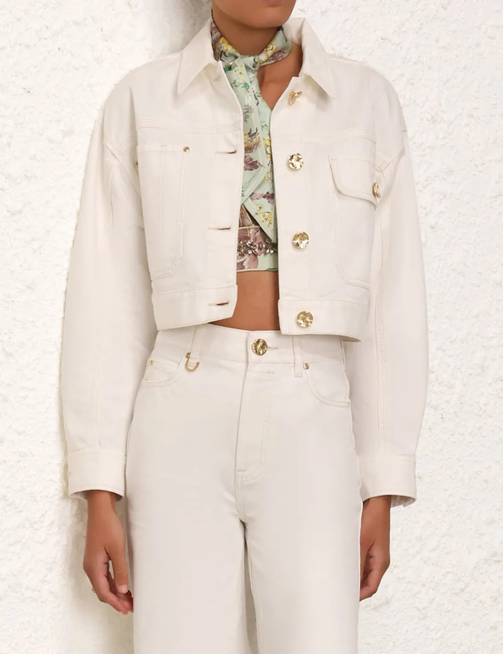 ZIMMERMANN Matchmaker Boxy Denim Jacket-Women Denim