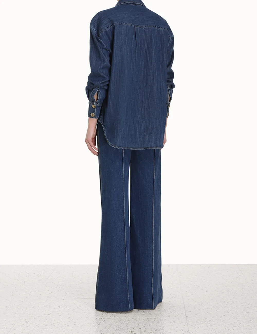 ZIMMERMANN Luminosity Wide Leg Jean-Women Denim