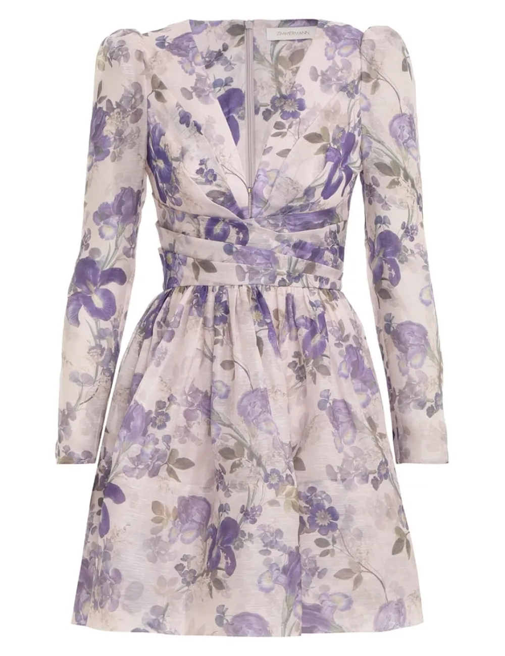 ZIMMERMANN Lyrical Cross Over Mini-Women Dresses