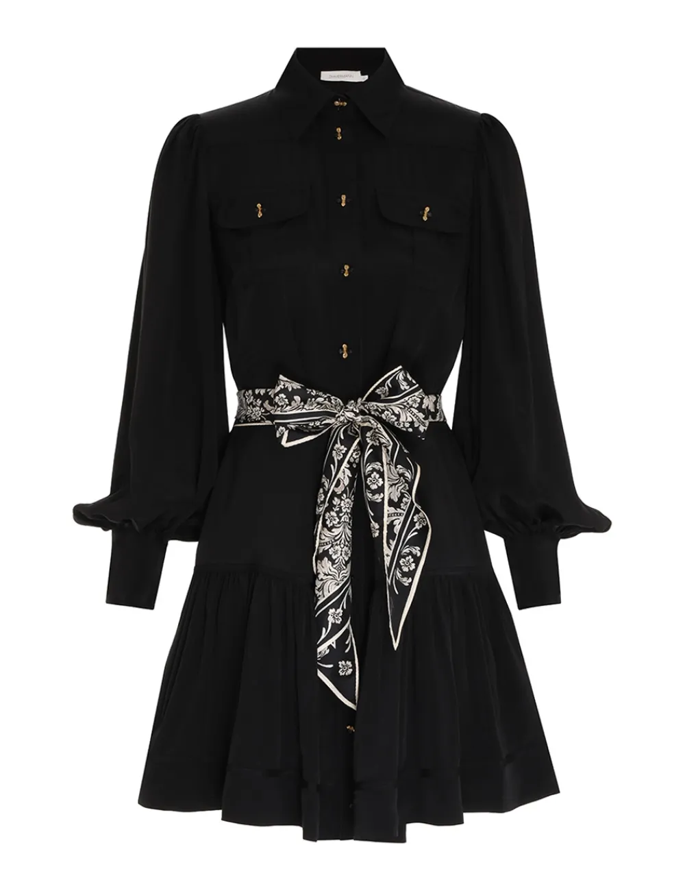 ZIMMERMANN Shirt Mini Dress-Women Dresses