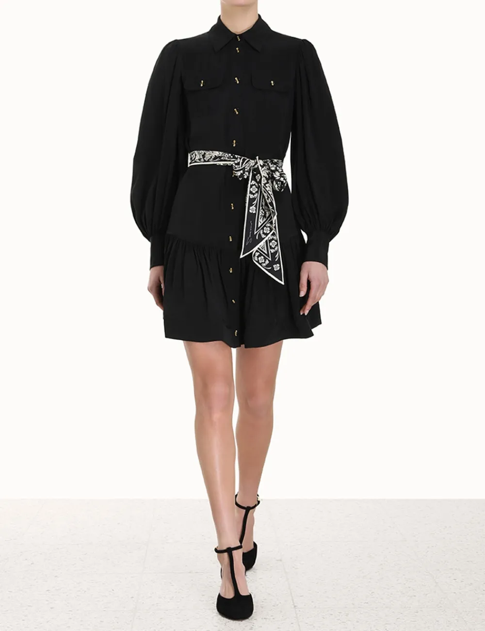 ZIMMERMANN Shirt Mini Dress-Women Dresses