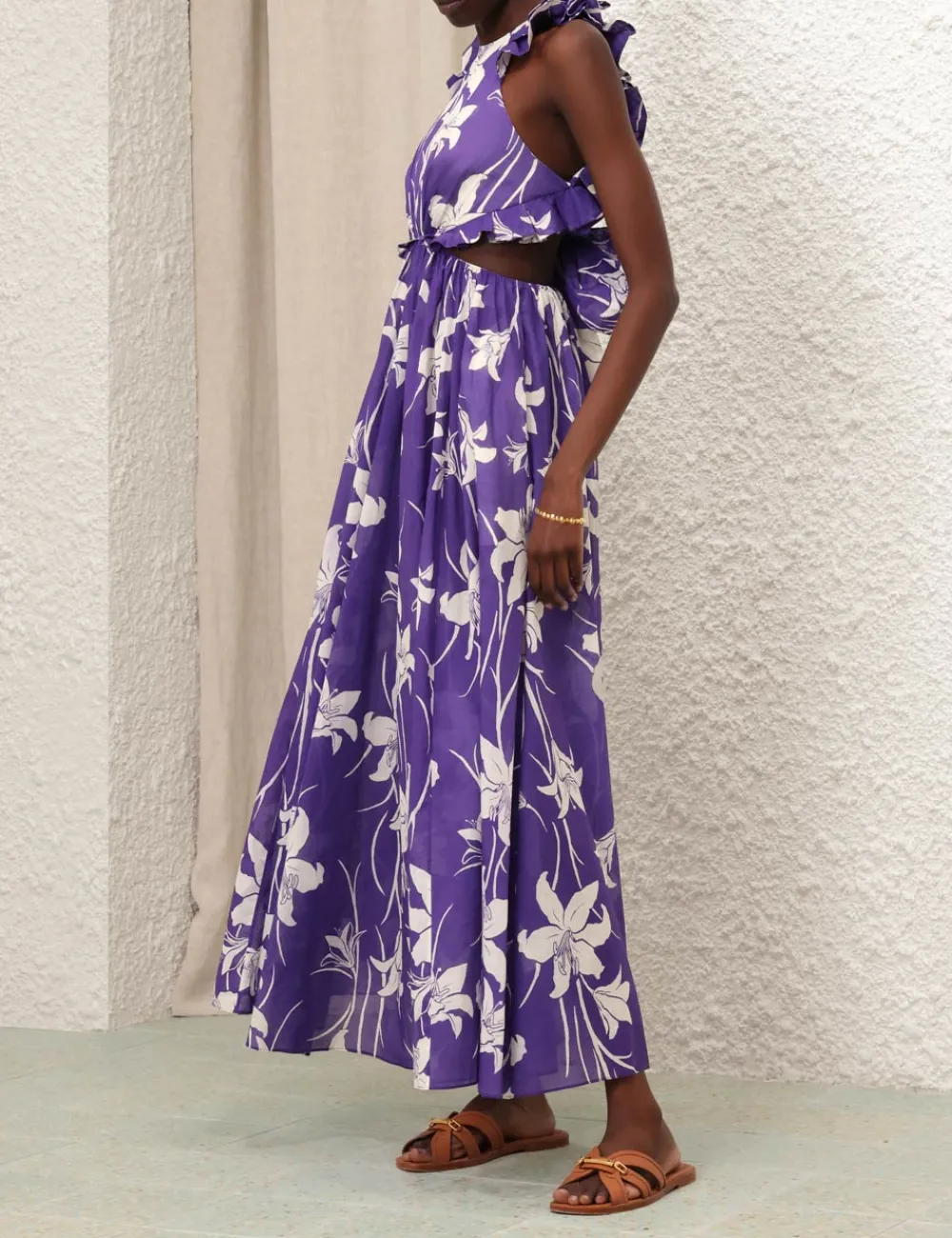 ZIMMERMANN Acadian Ruffle Maxi Dress-Women Dresses & Coverups