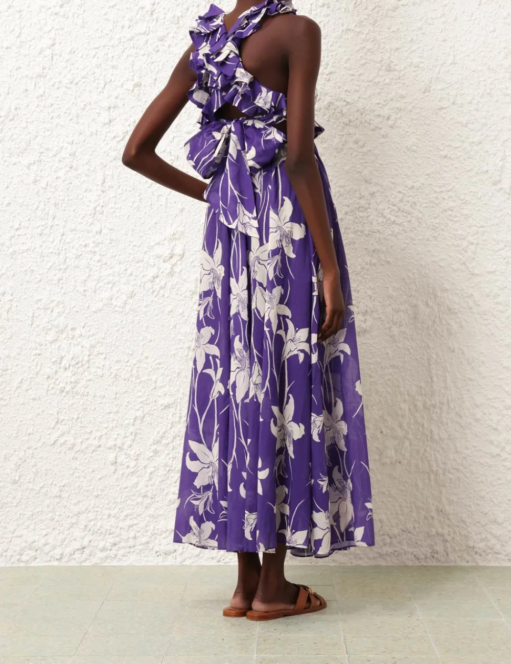 ZIMMERMANN Acadian Ruffle Maxi Dress-Women Dresses & Coverups