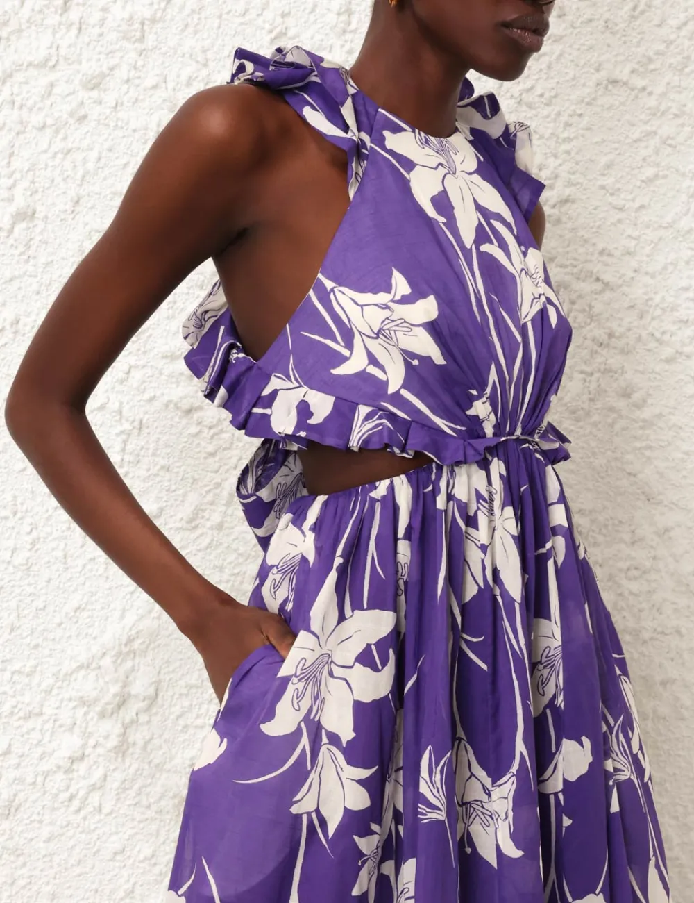 ZIMMERMANN Acadian Ruffle Maxi Dress-Women Dresses & Coverups