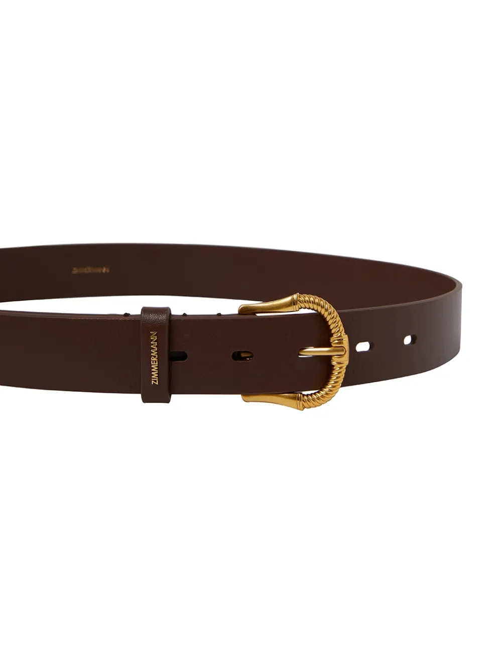 ZIMMERMANN Twisted Buckle Leather Belt 30-Women Accessories
